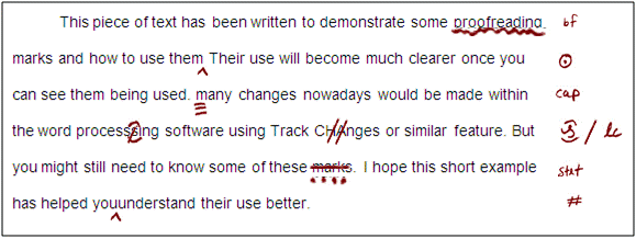 essay editing marks
